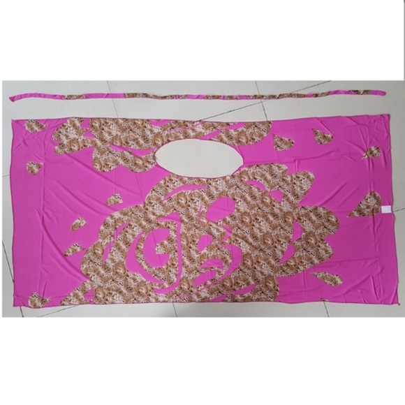 🛍️# 575 Fuchsia Bikini &Chiffon Cover Up - Picture 7 of 8